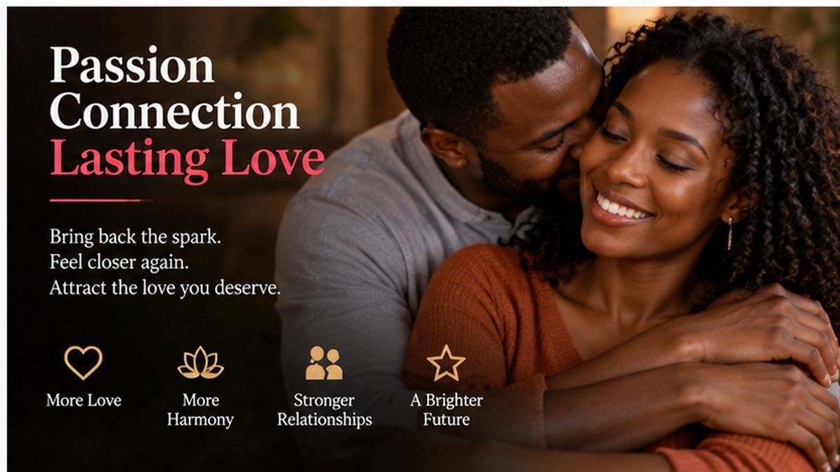 Happy African couple sharing a close moment together